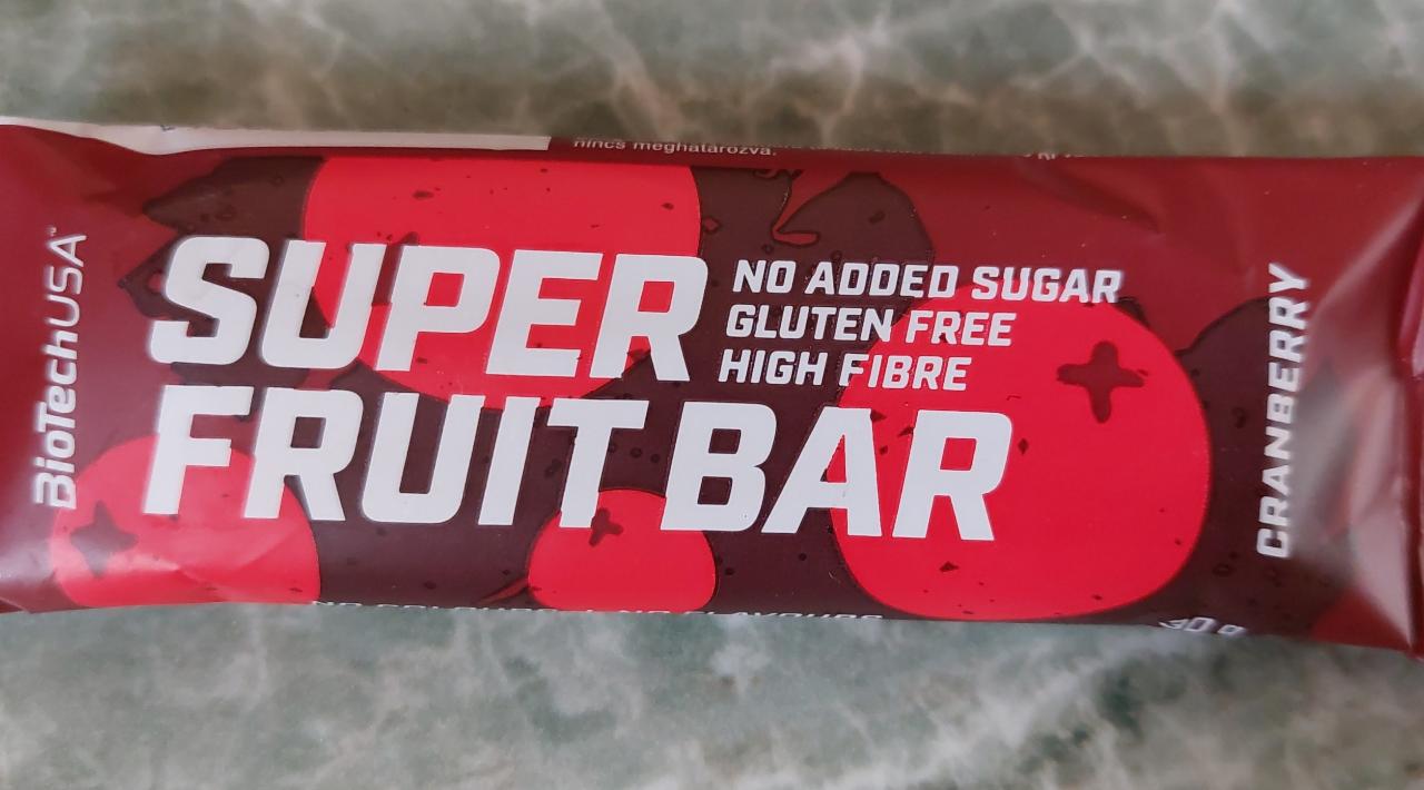 Fotografie - Super Fruit Bar Cranberry BioTechUSA