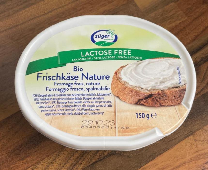 Fotografie - Bio Frischkäse Nature Lactose Free Züger