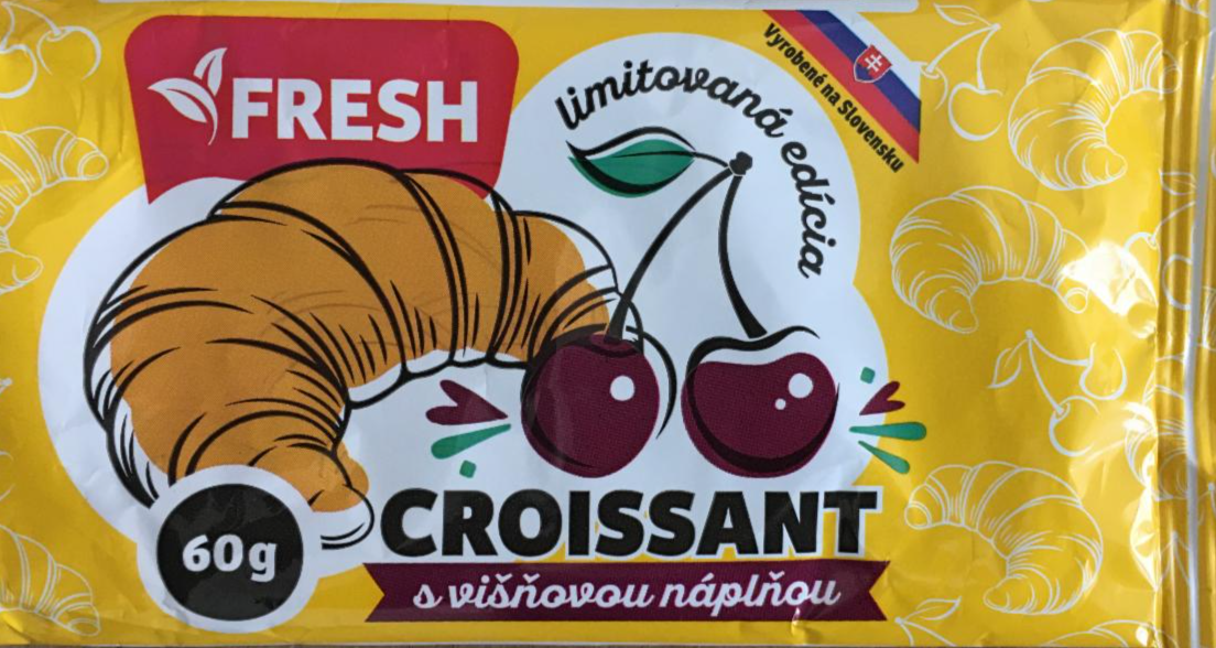 Fotografie - croissant s višňovou náplňou Fresh