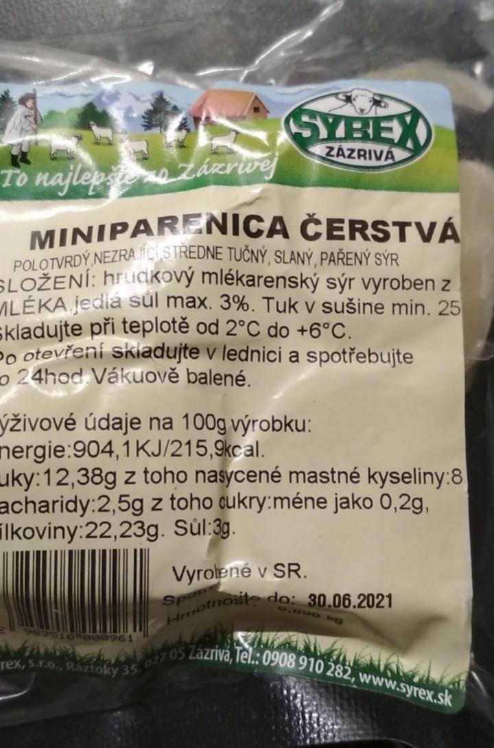 Fotografie - Miniparenica čerstvá Syrex Zázrivá