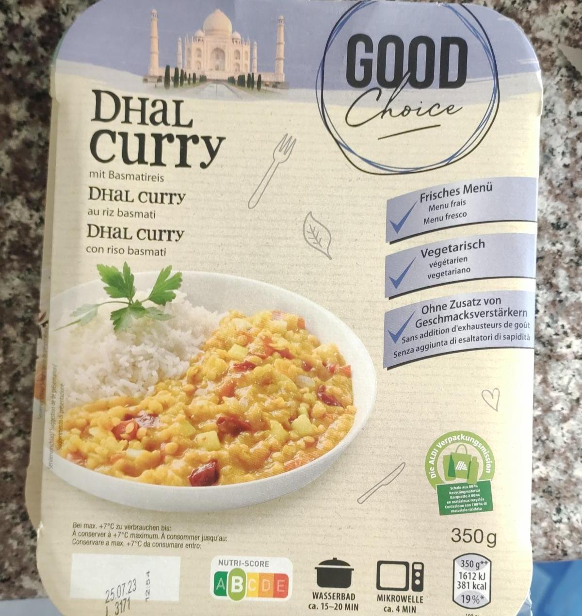 Fotografie - Dhal Curry mit Basmatireis Good Choice