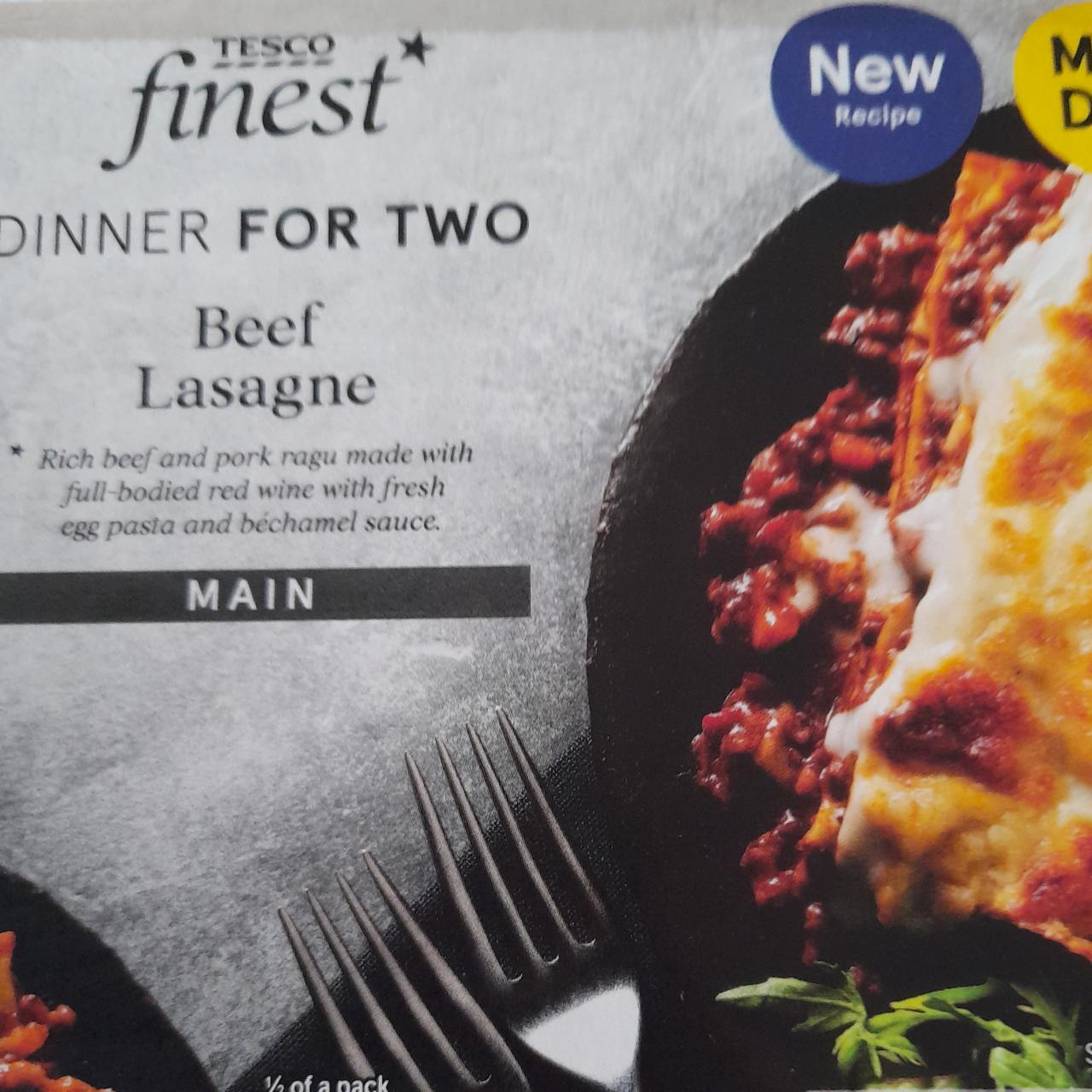 Fotografie - Beef Lasagne Tesco finest