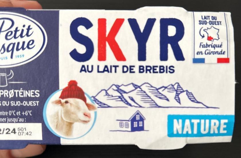 Fotografie - Skyr Au lait de brebis Nature le Petit Basque