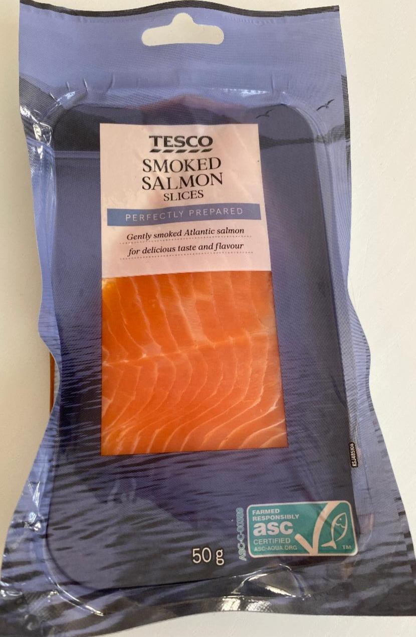 Fotografie - Smoked salmon slices Tesco