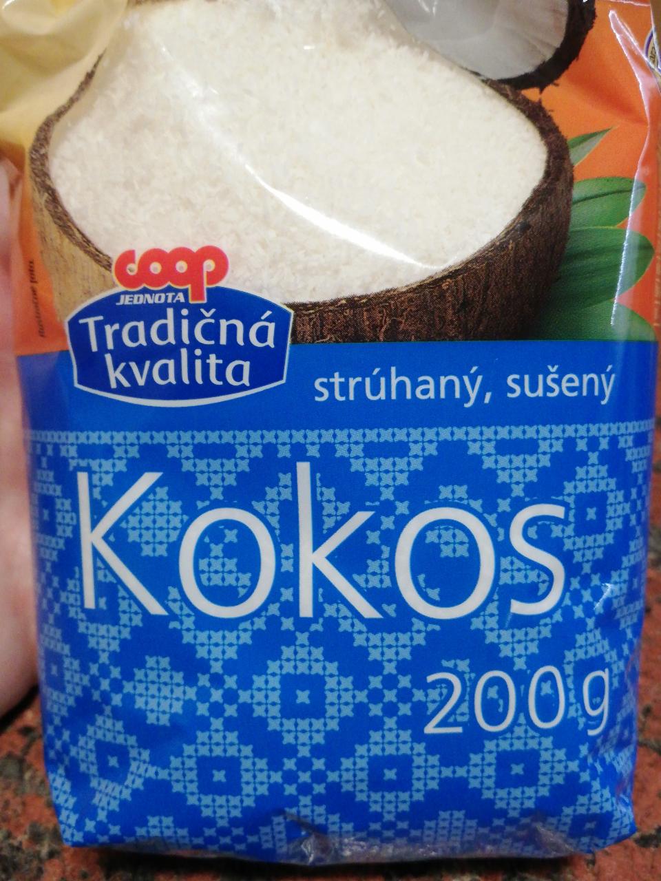 Fotografie - Kokos strúhaný, sušený Coop Tradičná kvalita