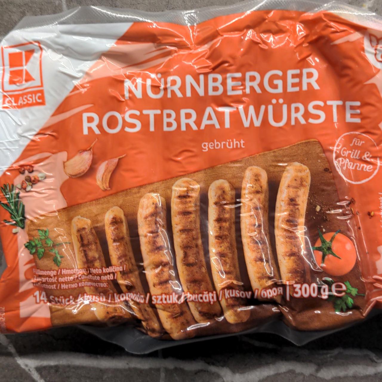 Fotografie - Nürnberger rostbratwürste K-Classic