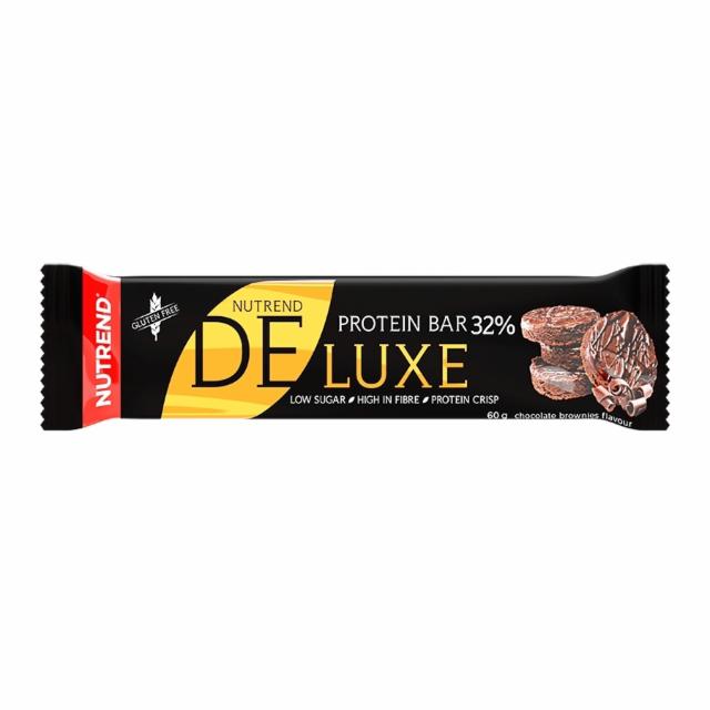 Fotografie - DeLuxe protein bar 32% Chocolate brownies flavour (čokoládové brownies v mléčné čokoládě) Nutrend