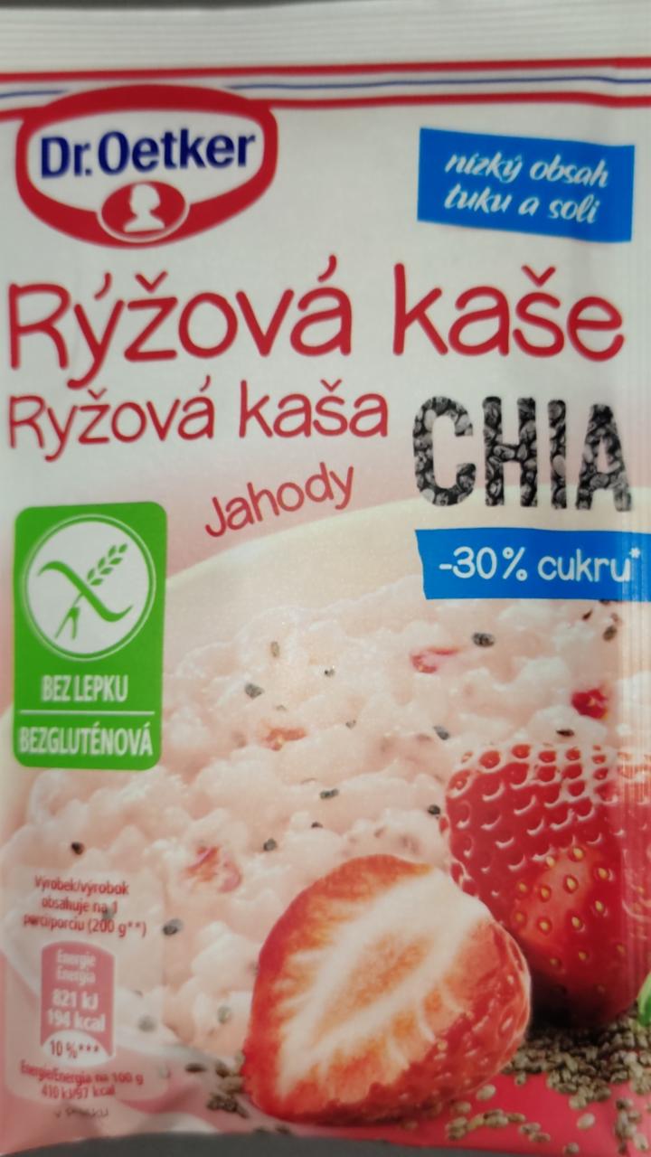 Fotografie - Ryžová kaša Jahody Chia Dr.Oetker hotový vyrobok