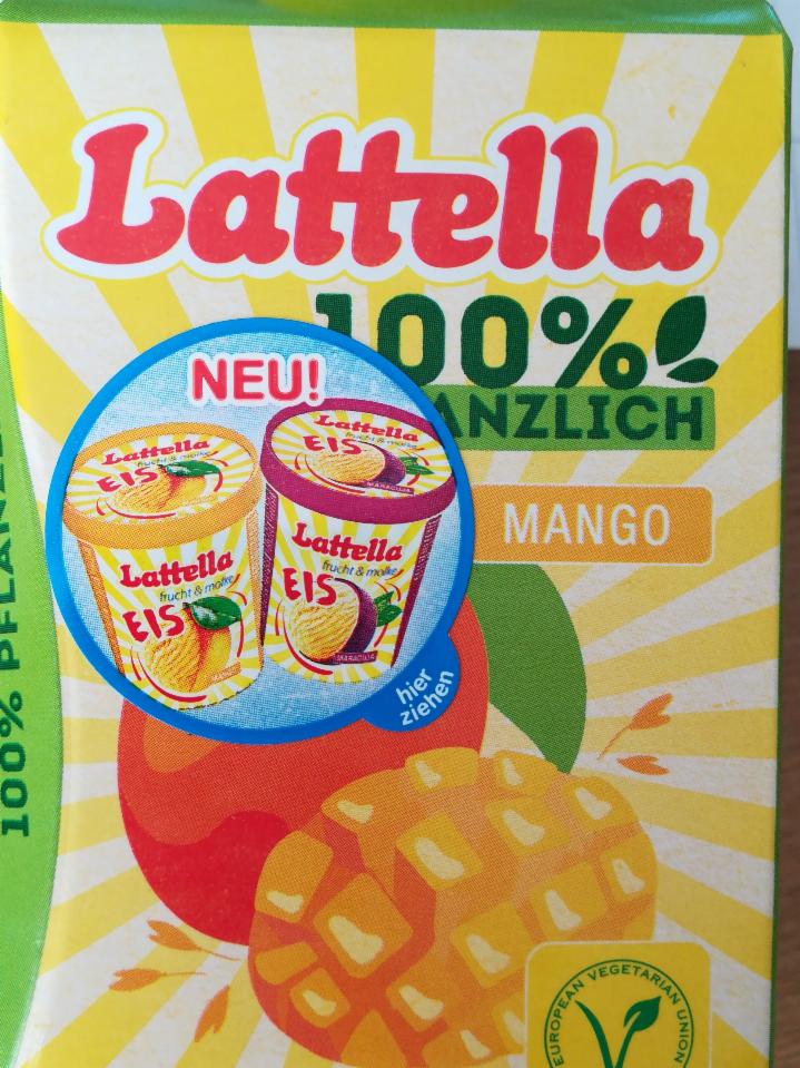 Fotografie - 100% Pflanzlich Mango Lattella