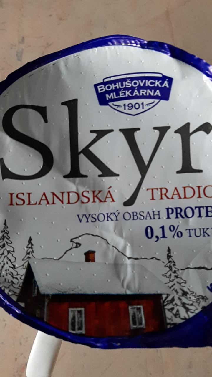 Fotografie - Skyr natur Islandská tradice 0,1%tuku Bohušovická mlékárna