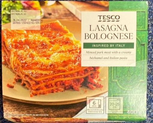 Fotografie - Tesco Lasagna Bolognese