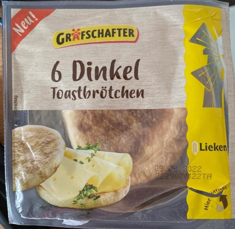 Fotografie - 6 Dinkel Toastbrötchen Grafschafter