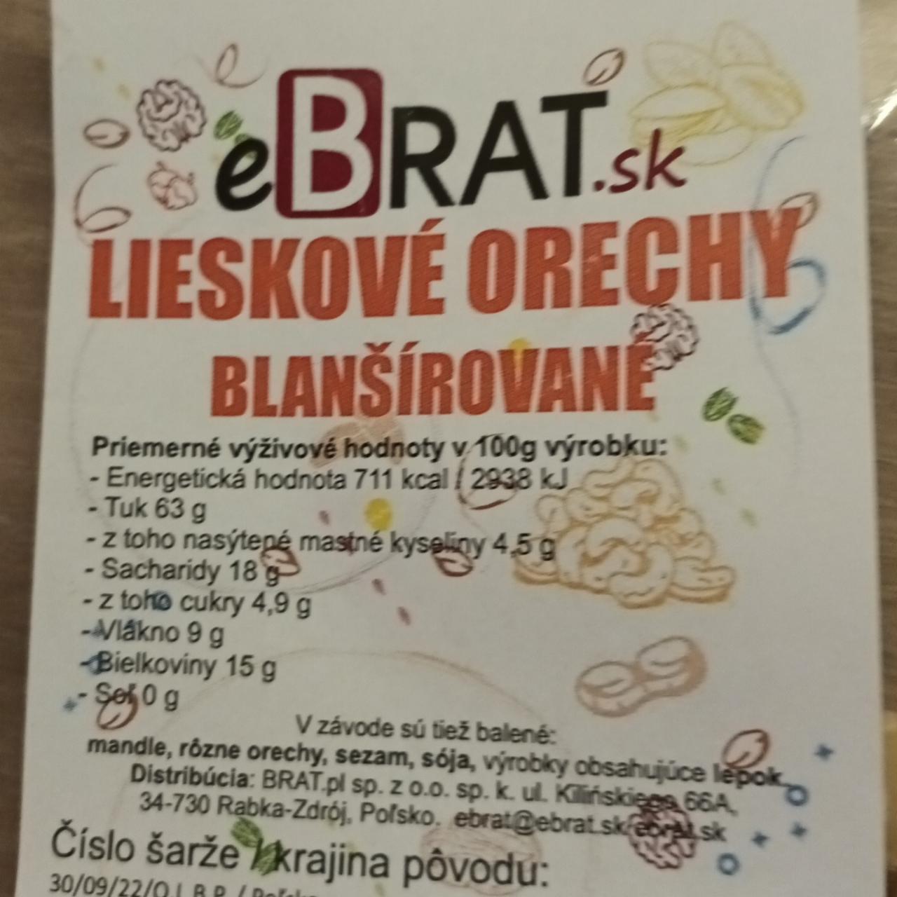 Fotografie - Lieskové orechy blanšírované eBrat.sk