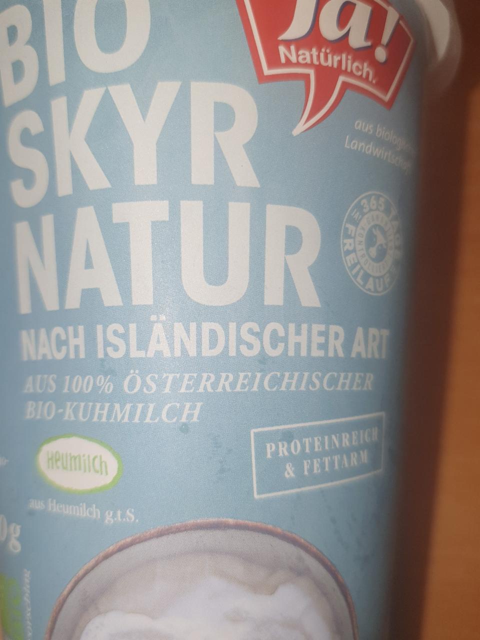 Fotografie - Bio Skyr natur nach isländischer Art Ja! Natürlich.