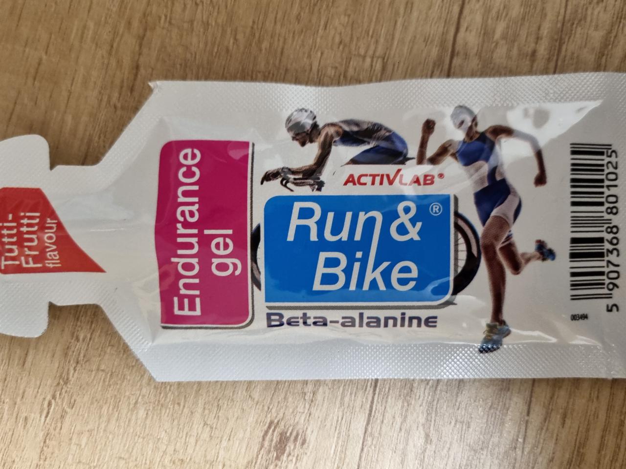 Fotografie - Activlab Run&Bike Endurance Gel Tutti-Frutti Flavour