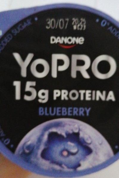Fotografie - Jogurt YoPro 15g protein blueberry