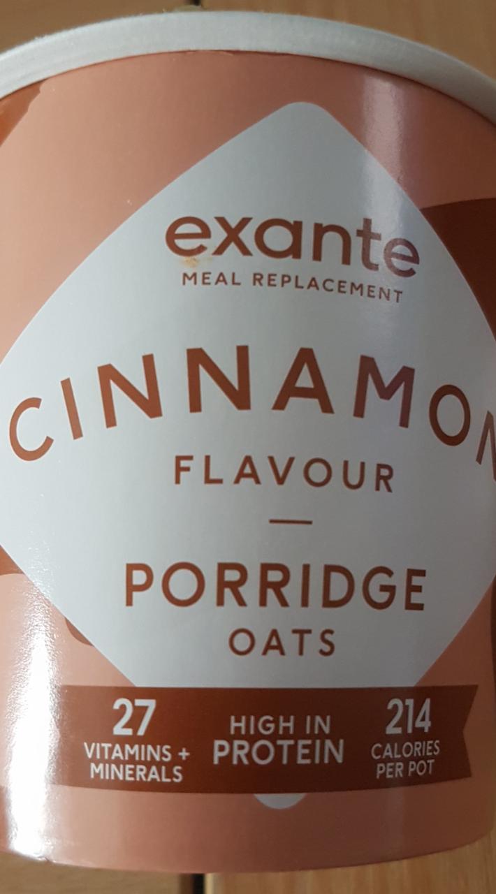Fotografie - Cinnamon flavour porridge oats Exante