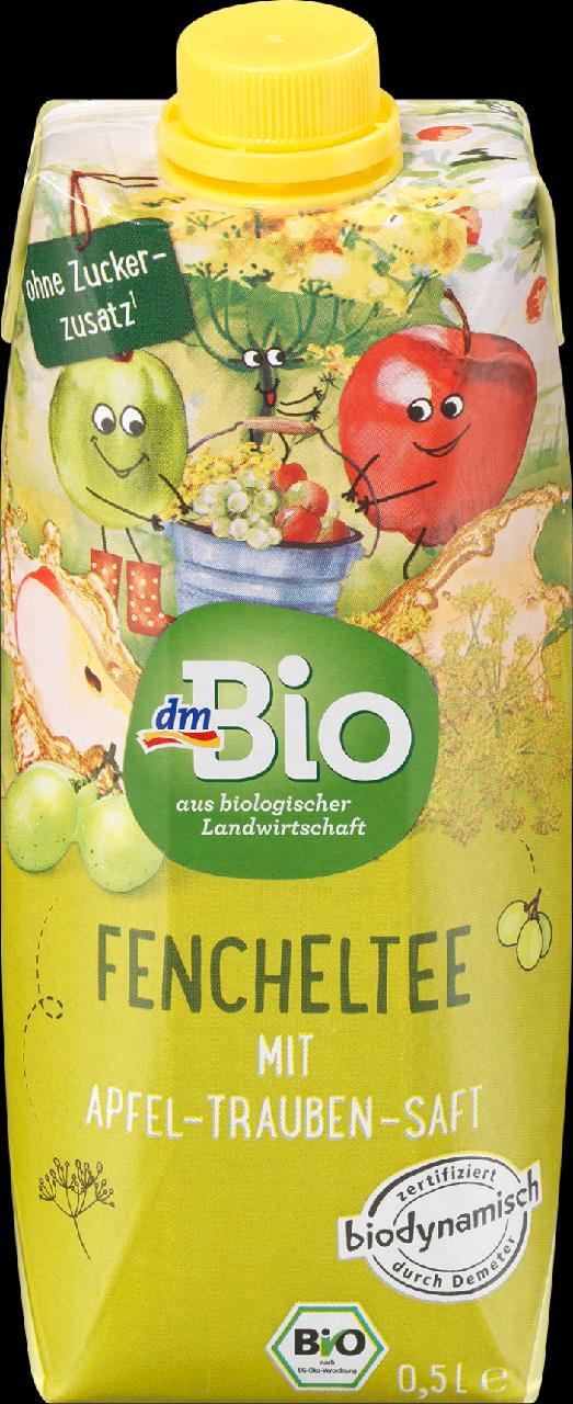 Fotografie - Fencheltee mit apfel-trauben-saft dmBio