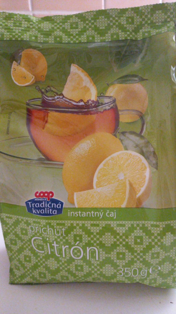 Fotografie - Granulovany instantny napoj s citronovou prichutou a s vitaminmi Coop Jednota