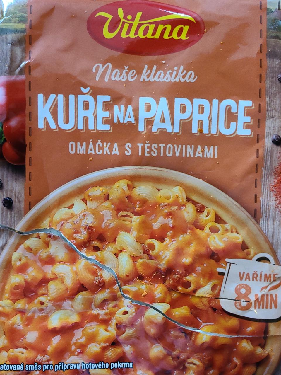 Fotografie - Vitana kura na paprike omáčka s cestovinami