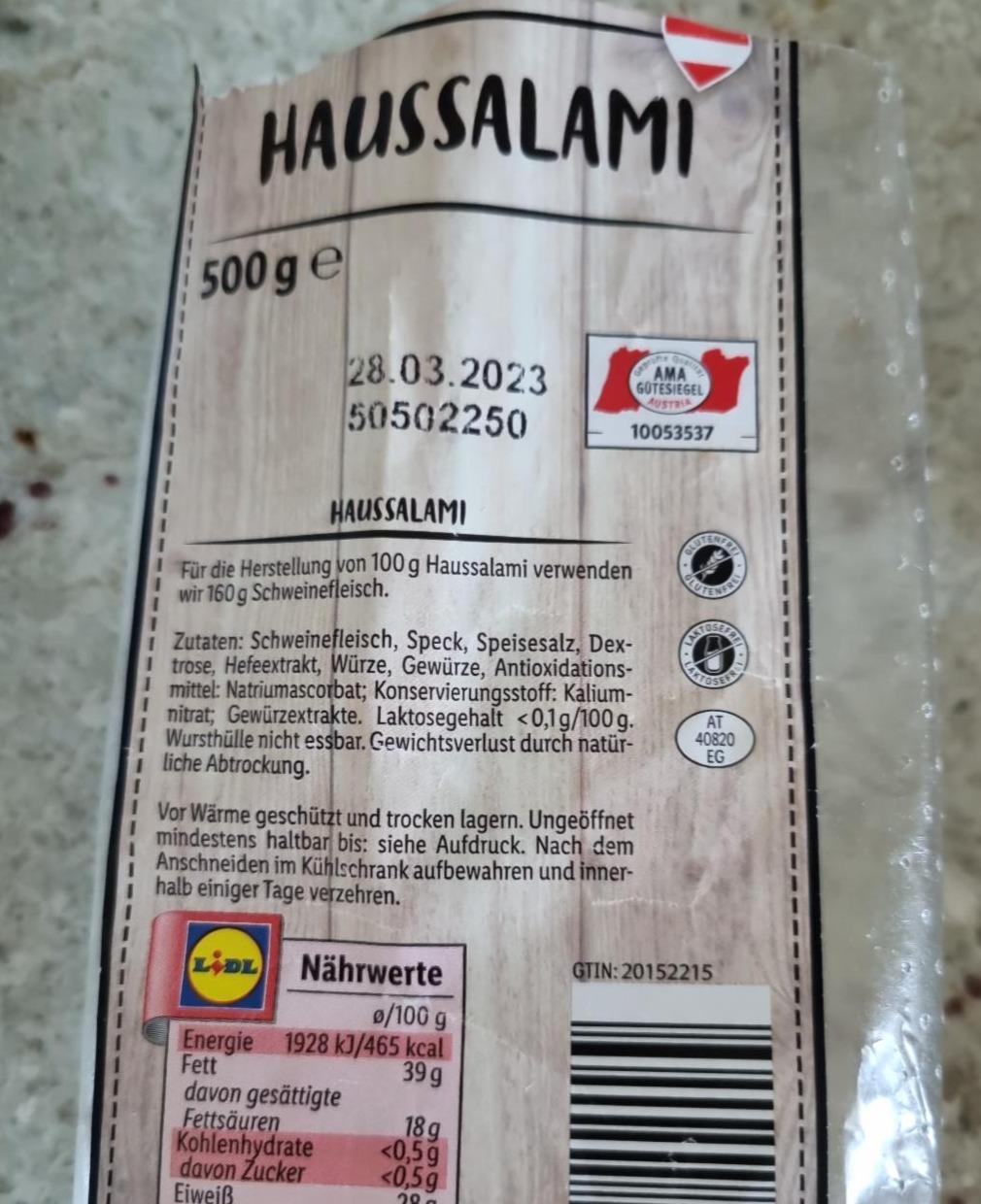 Fotografie - Haussalami Lidl