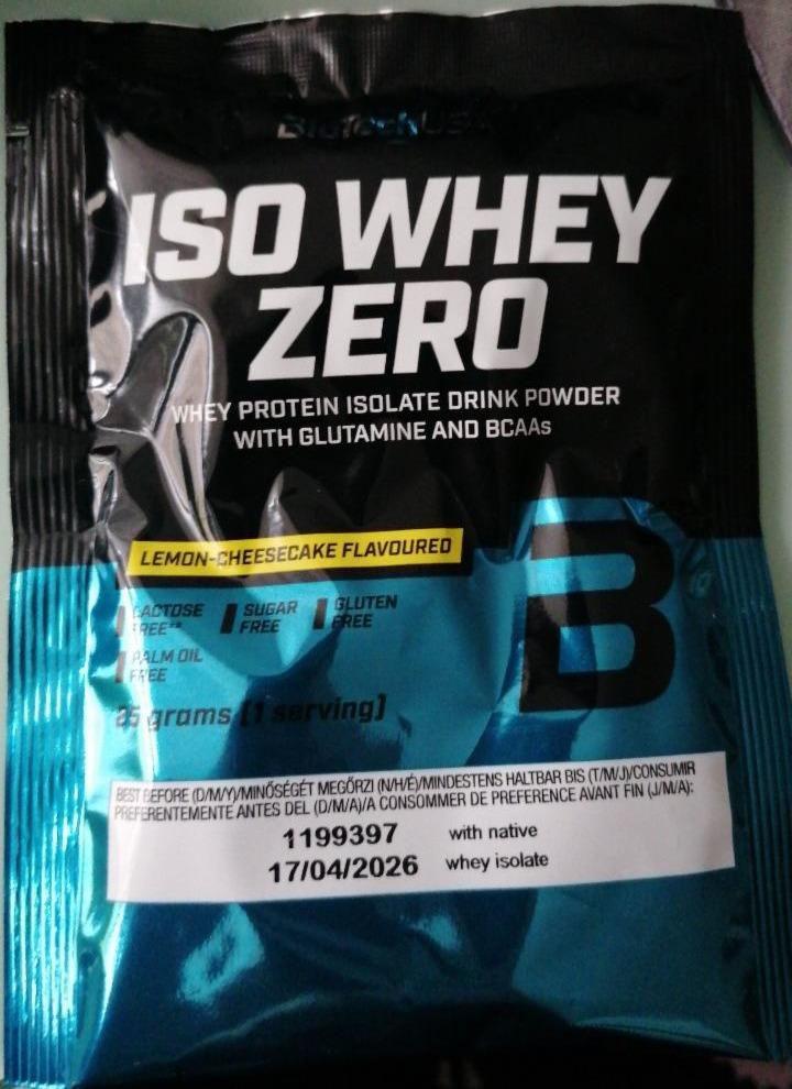 Fotografie - Iso Whey Zero Lemon Cheesecake - BioTechUSA