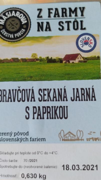 Fotografie - bravčová sekana jarná s paprikou