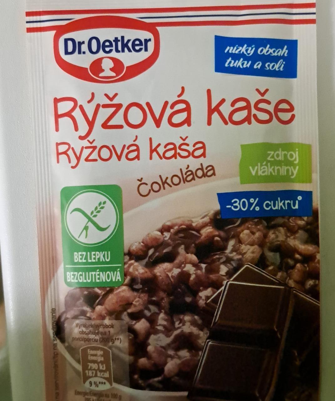 Fotografie - Ryžová kaša Čokoláda Dr.Oetker (hotový výrobok)