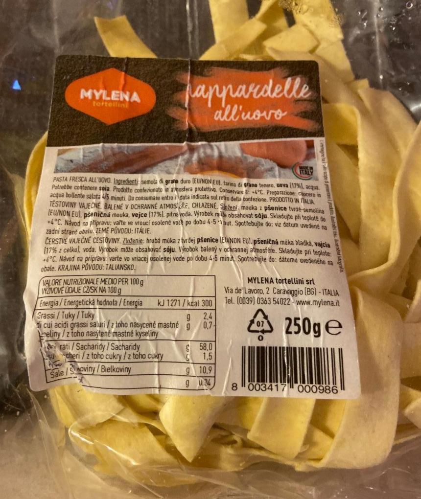 Fotografie - Pappardelle all'uovo Mylena Tortellini