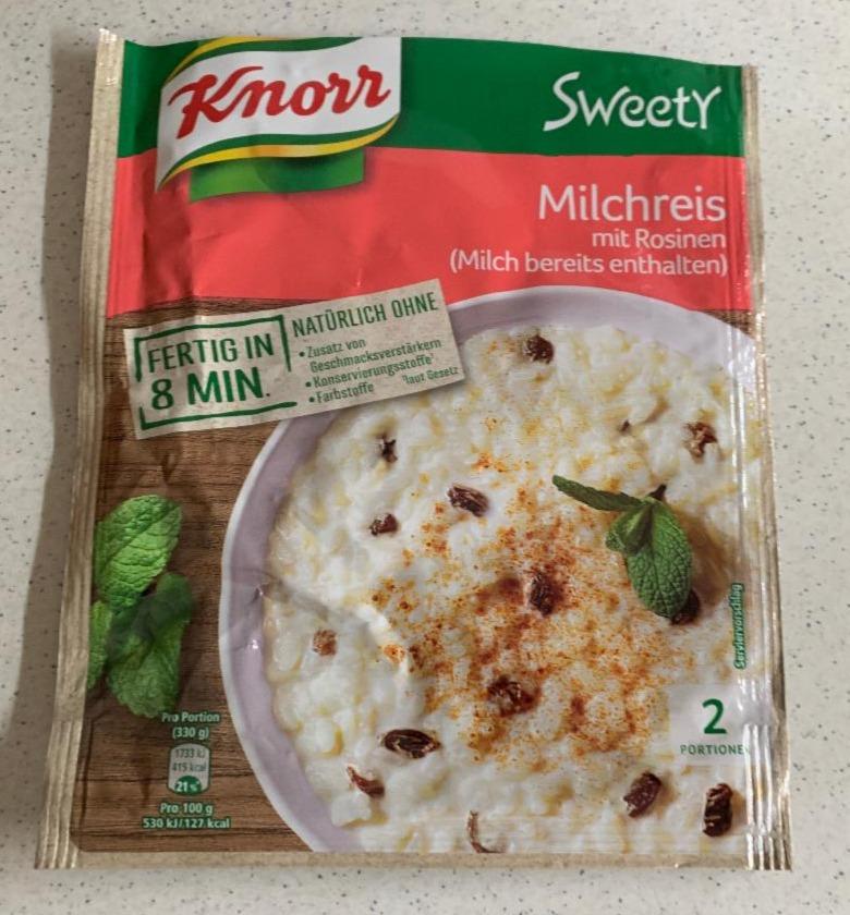 Fotografie - Sweety Milchreis mit Rosinen Knorr