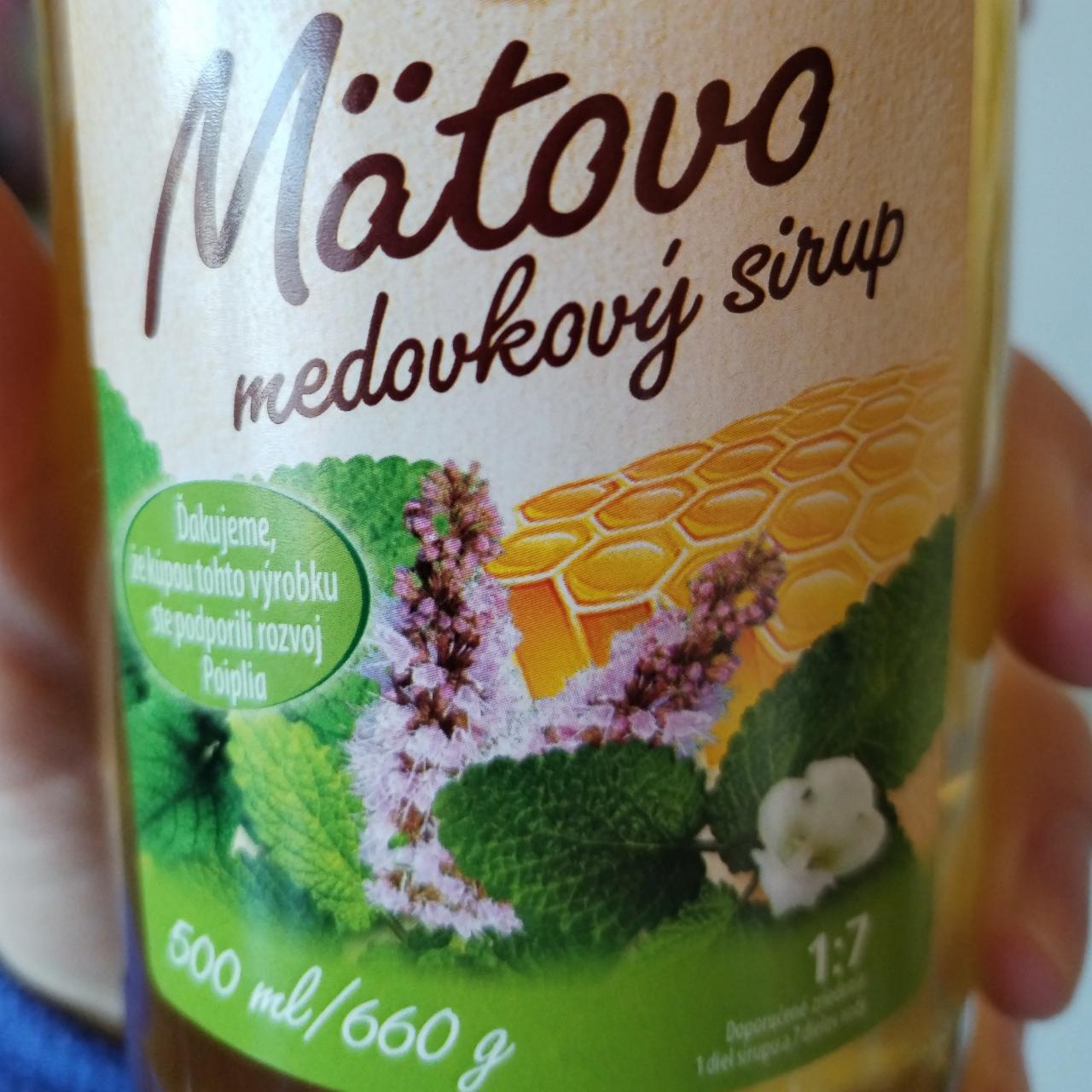 Fotografie - Mätovo medovkový sirup Natur Products