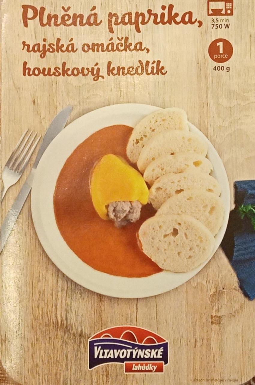 Fotografie - Plněná paprika, rajská omáčka, houskový knedlík Vltavotýnské lahůdky