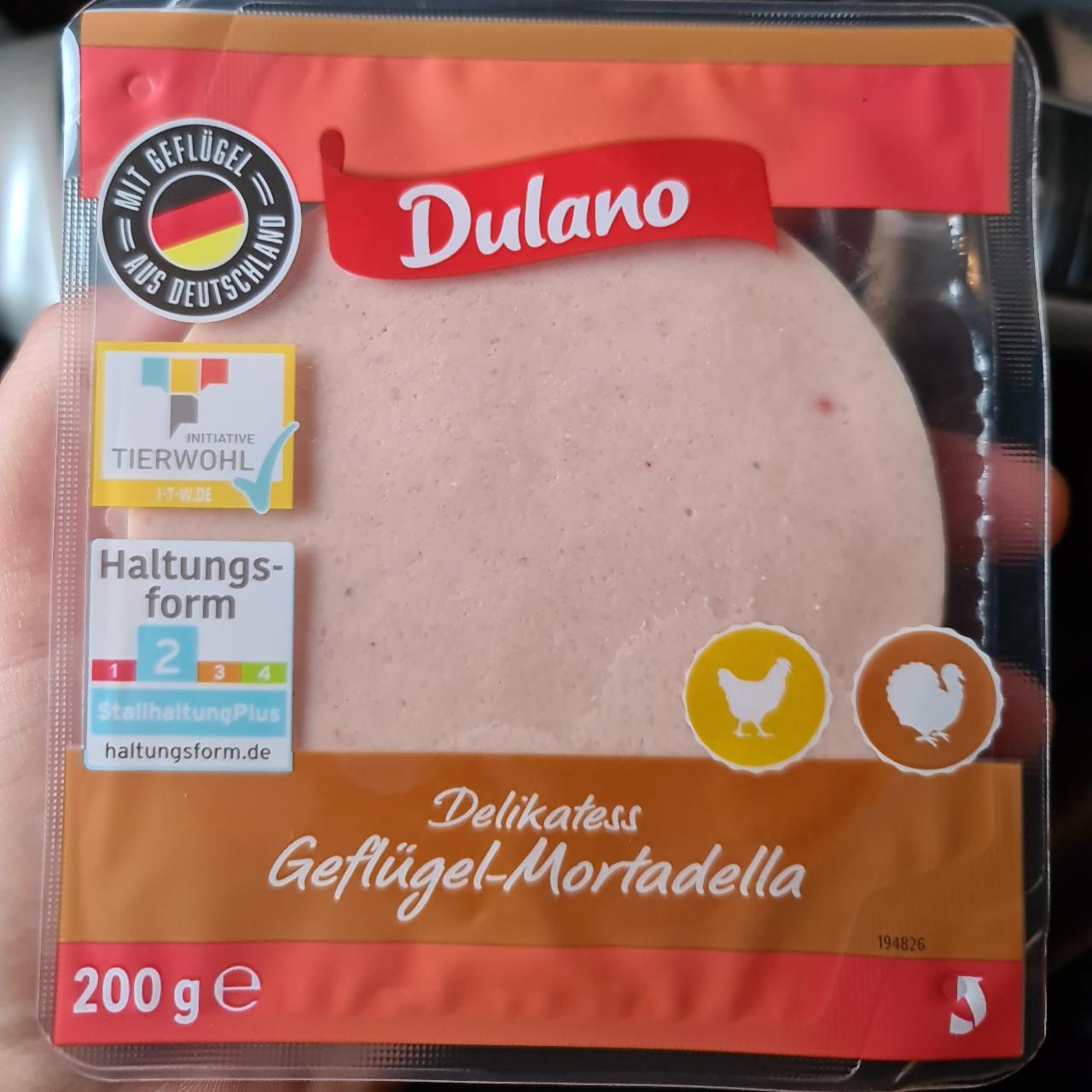 - hodnoty nutričné Delikatess Geflügel-Mortadella kalórie, a Dulano kJ