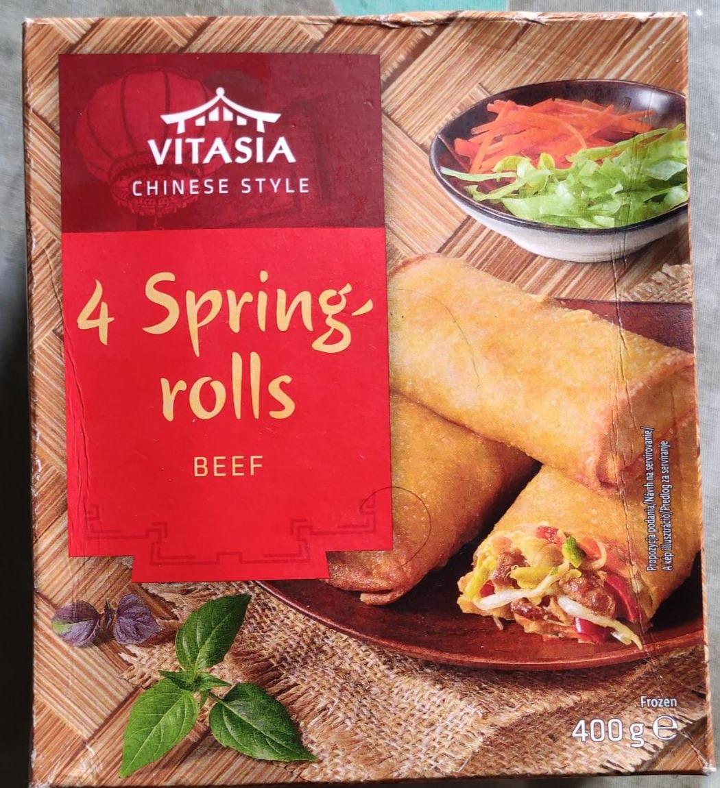 Fotografie - 4 Spring Rolls beef Vitasia