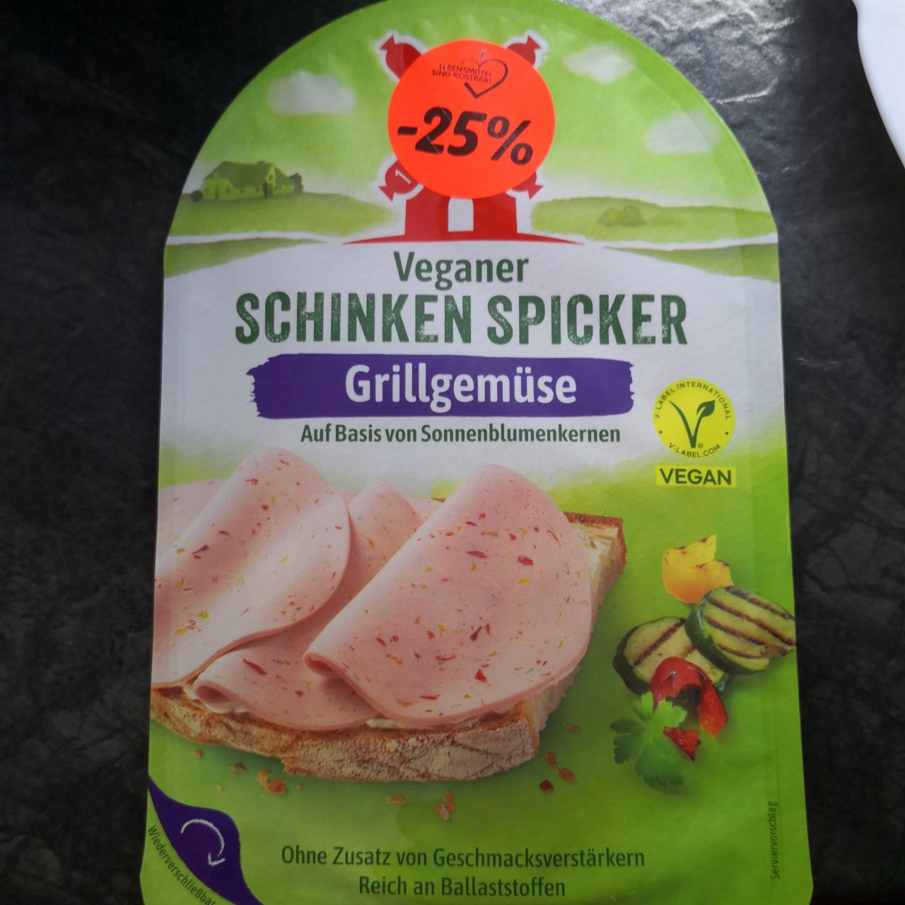 Fotografie - Veganer Schinken Spicker Grillgemuse Rügenwalder Mühle