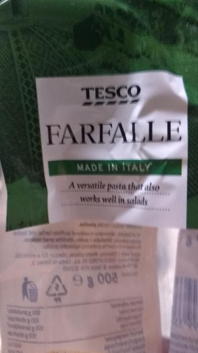 Fotografie - farfalle Tesco