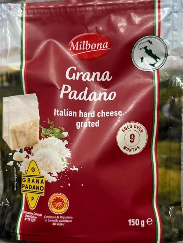Fotografie - Grana Padano Italian hard cheese grated Milbona