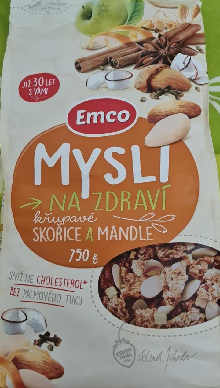 Fotografie - Mysli na zdraví křupavé skořice a mandle Emco