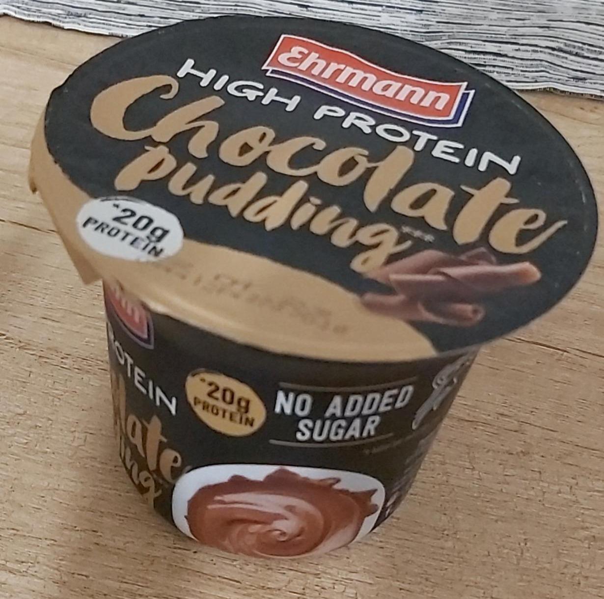 Fotografie - hight protein chocolate pudding Ehrmann