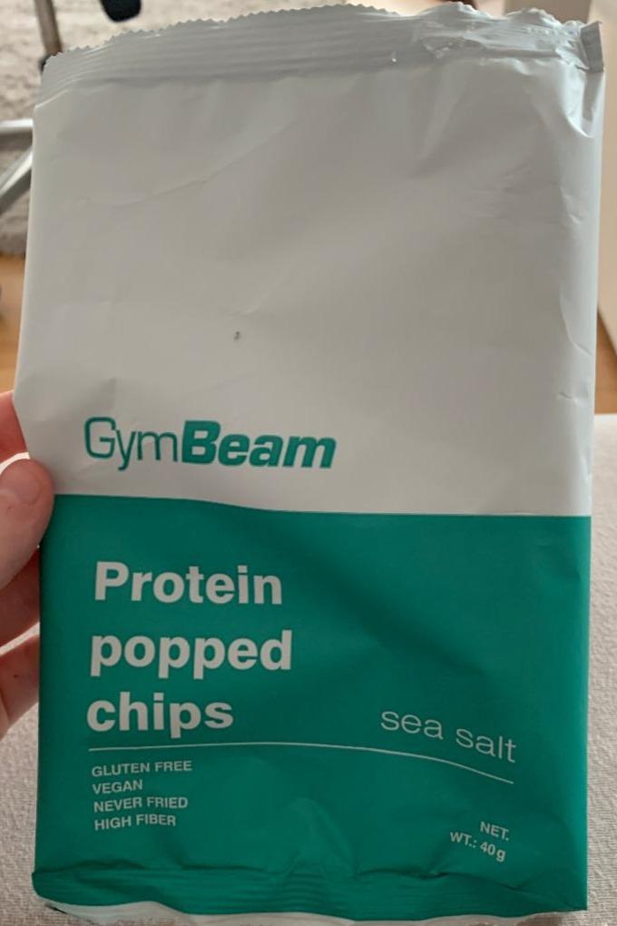 Fotografie - Protein popped chips sea salt GymBeam