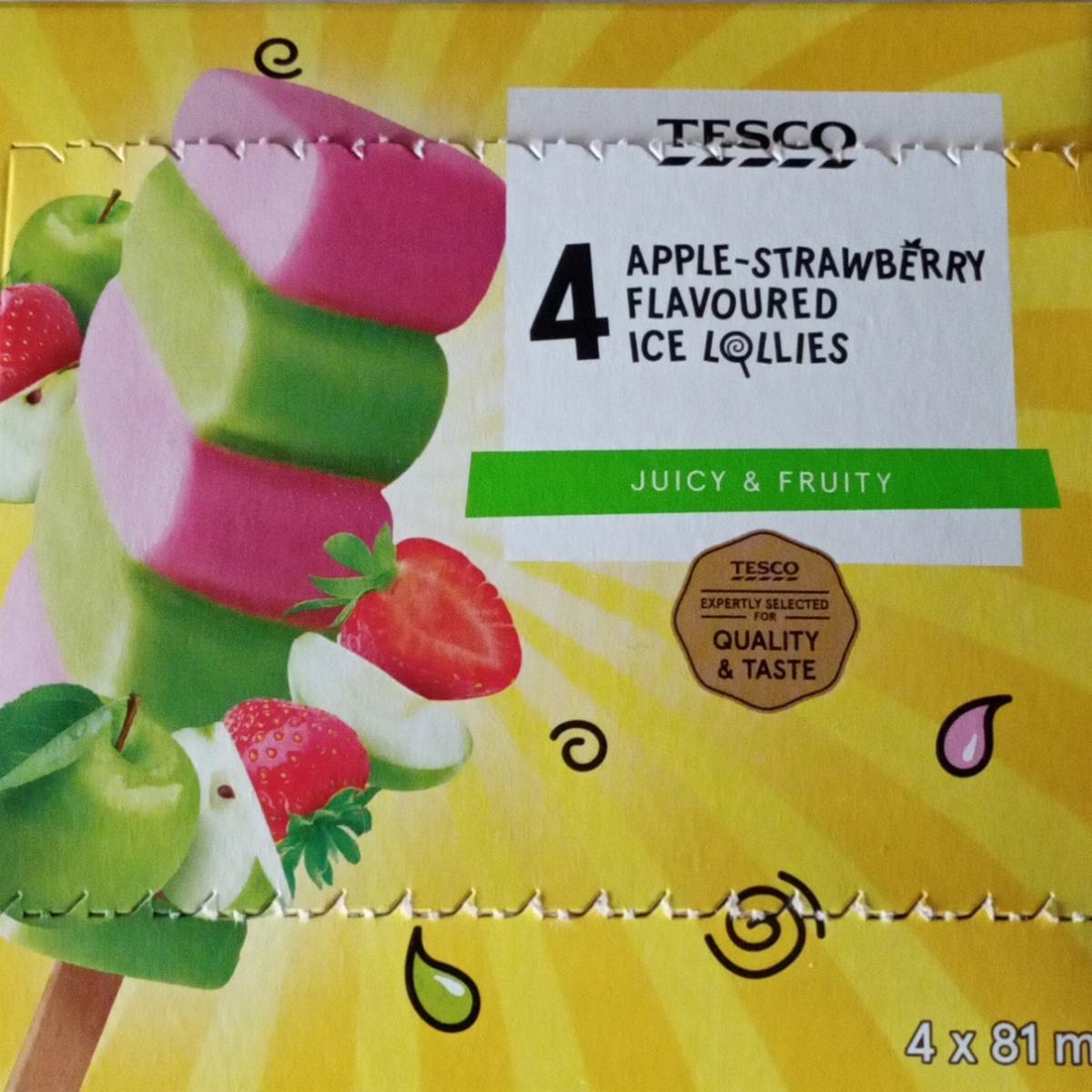 Fotografie - Apple-Strawberry flavoured Ice Lollies Tesco