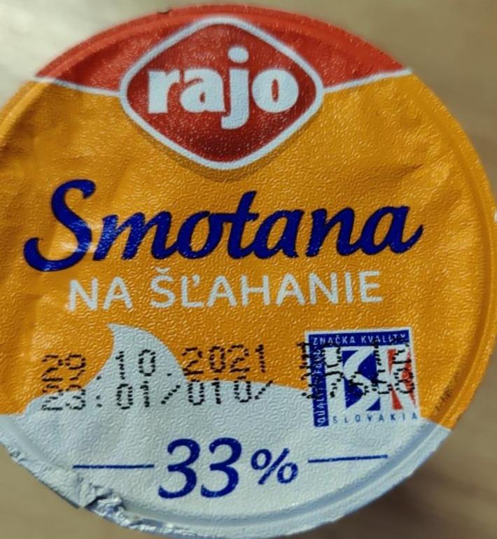 Fotografie - Smotana na šľahanie 33% Rajo