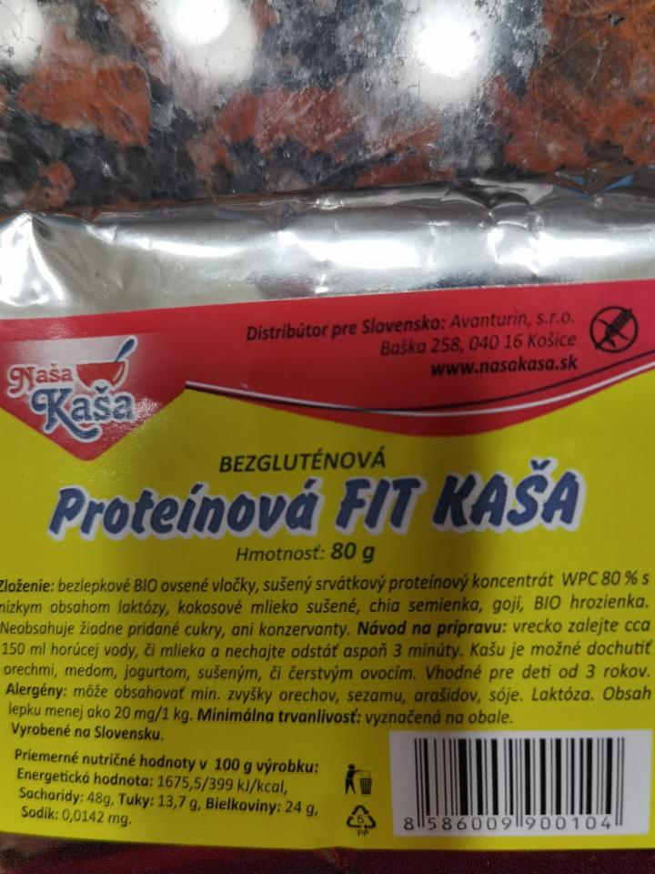 Fotografie - Naša Kaša proteínova fit kaša 