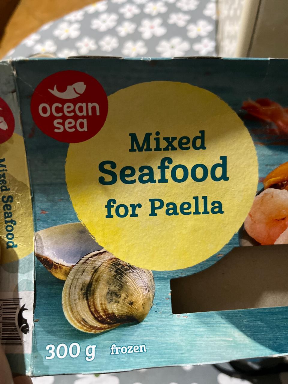 Fotografie - Mixed Seafood for Paella Ocean Sea