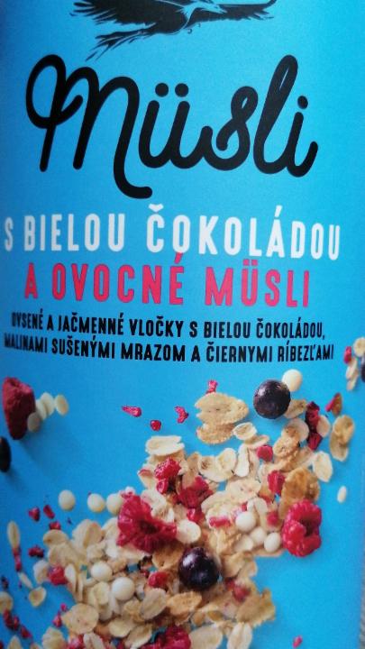 Fotografie - Müsli s bielou čokoládou a ovocné müsli OneDayMore