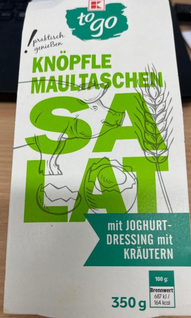 Fotografie - Knöpfle maultaschen Salat