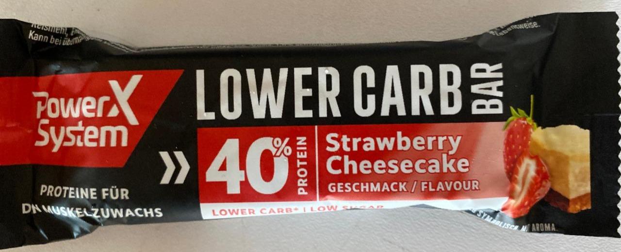 Fotografie - Lower Carb Bar Strawberry Cheesecake Power X System