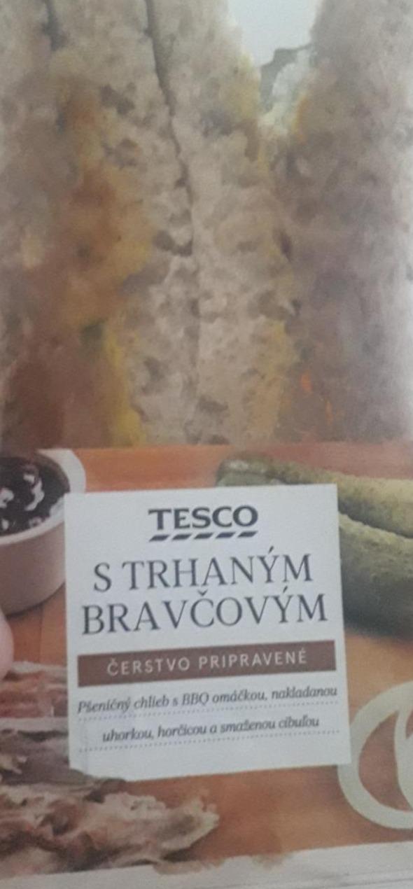 Fotografie - Sendvič s trhaným bravčovým mäsom Tesco