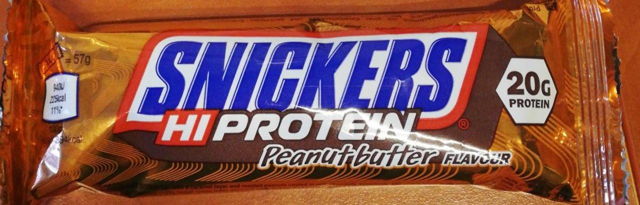 Fotografie - Snickers Hi-Protein Peanut butter