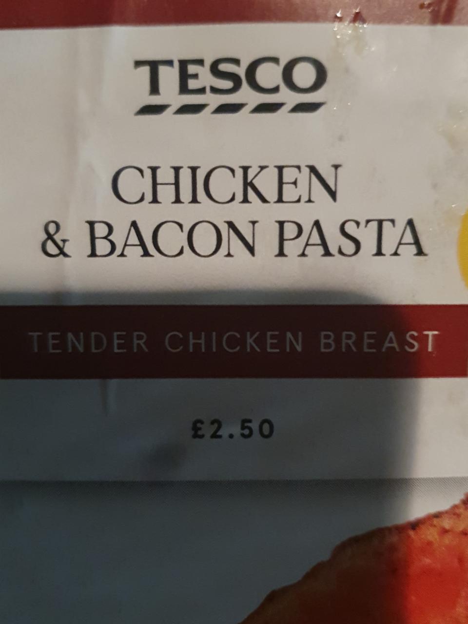 Fotografie - chicken & bacon pasta Tesco